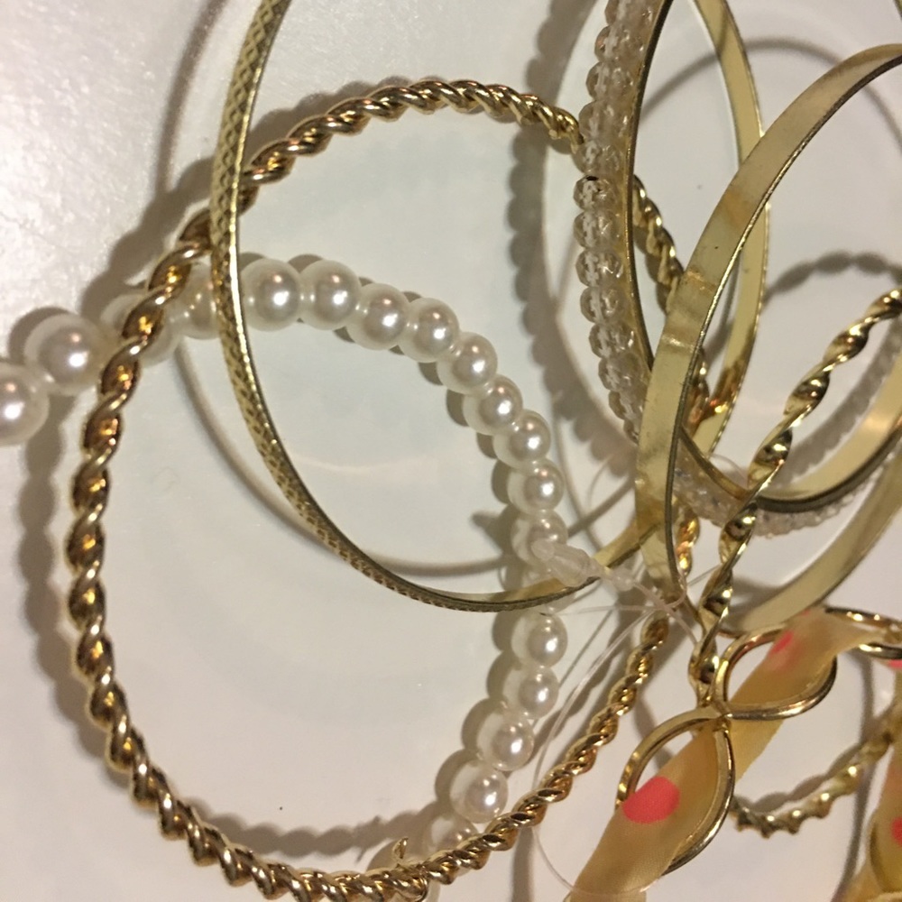 Gold Stackable Bracelets - Picture 6 of 7
